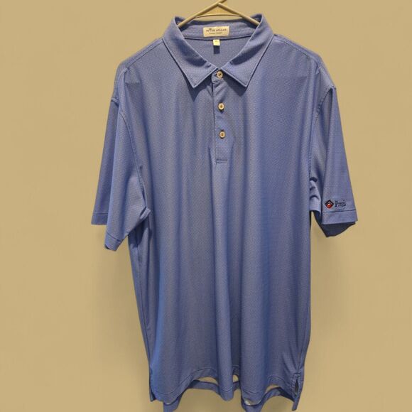 PETER MILLAR SUMMER COMFORT BLUE XL POLO SHIRT - Picture 2 of 6